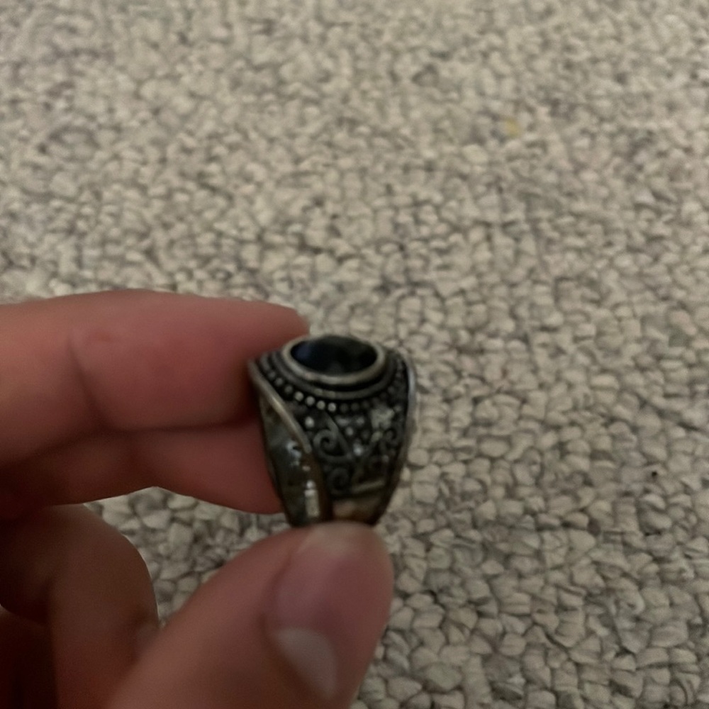 Black Crystal Ring